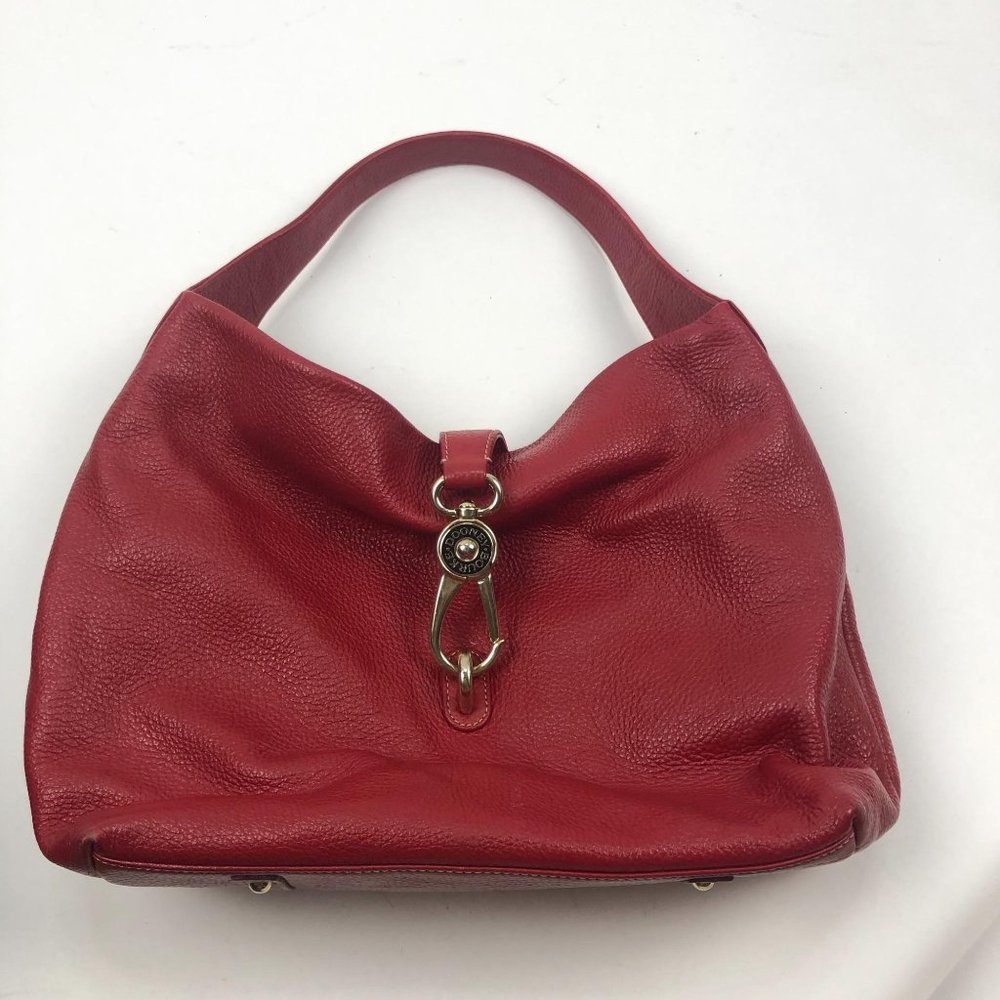 Dooney and Bourke Belevadere logo lock hobo bag